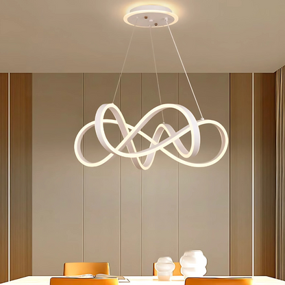 LED LUST ΑΝΤΙΜΕΤΩΠΙΣΗ με το άπειρο Halo, το τηλεχειριστήριο 138W, το ρυθμιζόμενο ύψος, το κρύο/ζεστό/ουδέτερο φως, Daisy, White