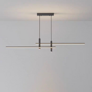 LED πολυέλαιος με τηλεχειριστήριο Renata, 24W Dimable, Black