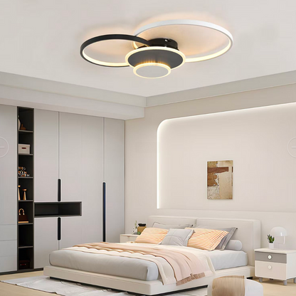 LED LED Libra Lust με τηλεχειριστήριο, 120W, λευκό με μαύρο, ακρυλικό, μαργαρίτα