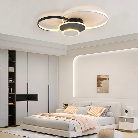LED LED Libra Lust με τηλεχειριστήριο, 120W, λευκό με μαύρο, ακρυλικό, μαργαρίτα