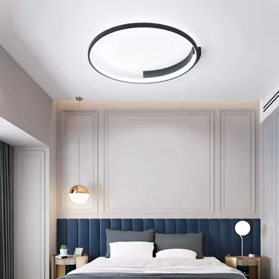 LED πολυέλαιος με τηλεχειριστήριο Letizia, 33W, 1 κύκλο, κρύο/ζεστό/ουδέτερο φως, ασταθές, μαύρο