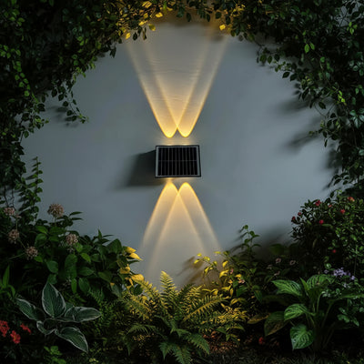 Φωτιστικό τοίχου Solaris Εξωτερικό LED, 4 πηγές φωτός, Warm Light, Μαύρο