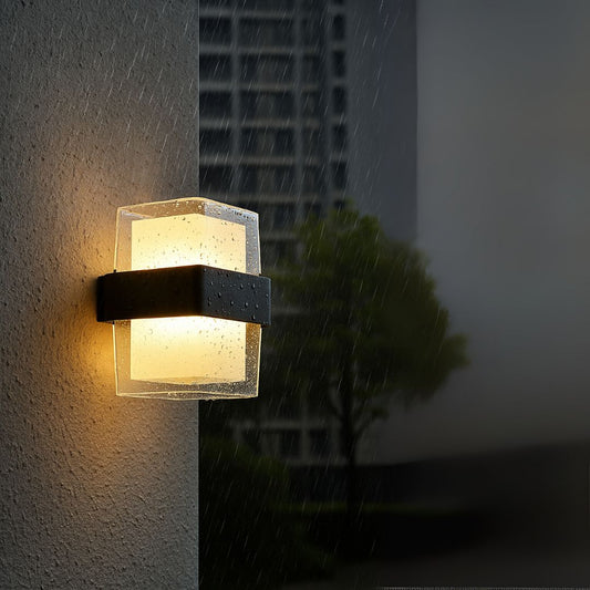 Aplica LED Exterior AMIRA, 2 Surse de lumina, Lumina Calda, Negru