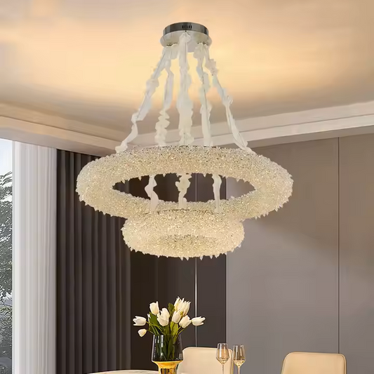 Κρυστάλλινος πολυέλαιος, PRAGUE Imperio, 80W, Διάμετρος 71cm, Κρύο/Ζεστό/Ουδέτερο φως, Χρυσό, Ρυθμιζόμενο ύψος