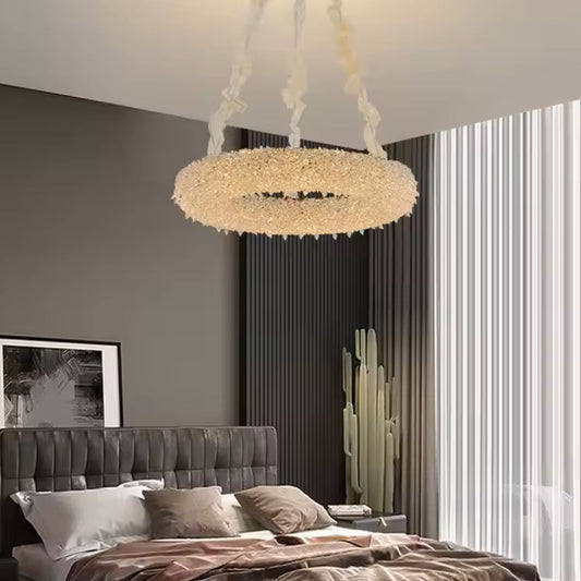 Candelabru Cristal HOHENZOLLERN Magno, 40W, Lumina Calda/Rece/Neutra, Diametru 66cm, Auriu, Inaltime Reglabila
