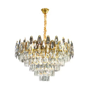 Crystal πολυέλαιος Alhambra Eleganza 8x E14, διάμετρος 49cm, γυαλιστερό χρυσό, ρυθμιζόμενο ύψος