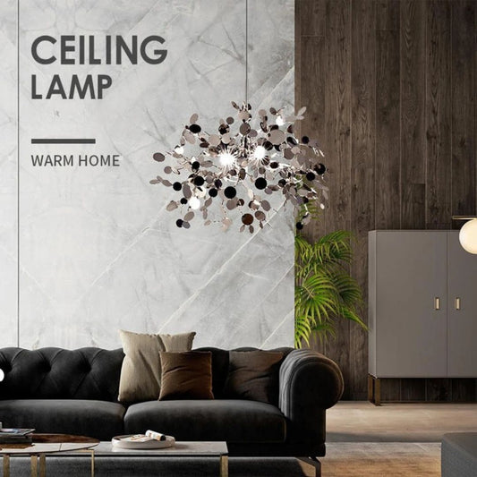 Μοντέρνος πολυέλαιος, CAPRICIO Allegro, 2xE14, Διάμετρος 40cm, Γυαλιστερό χρώμιο, Ρυθμιζόμενο ύψος