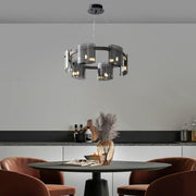 Πολυέλαιος Crystal Mathew 6x E14 Black