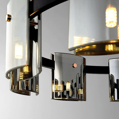 Πολυέλαιος Crystal Mathew 6x E14 Black