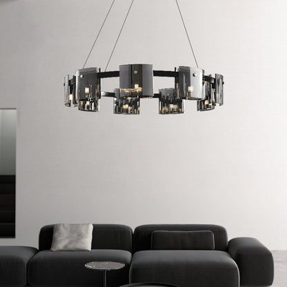 Crystal πολυέλαιος Mathew 9x E14 Black