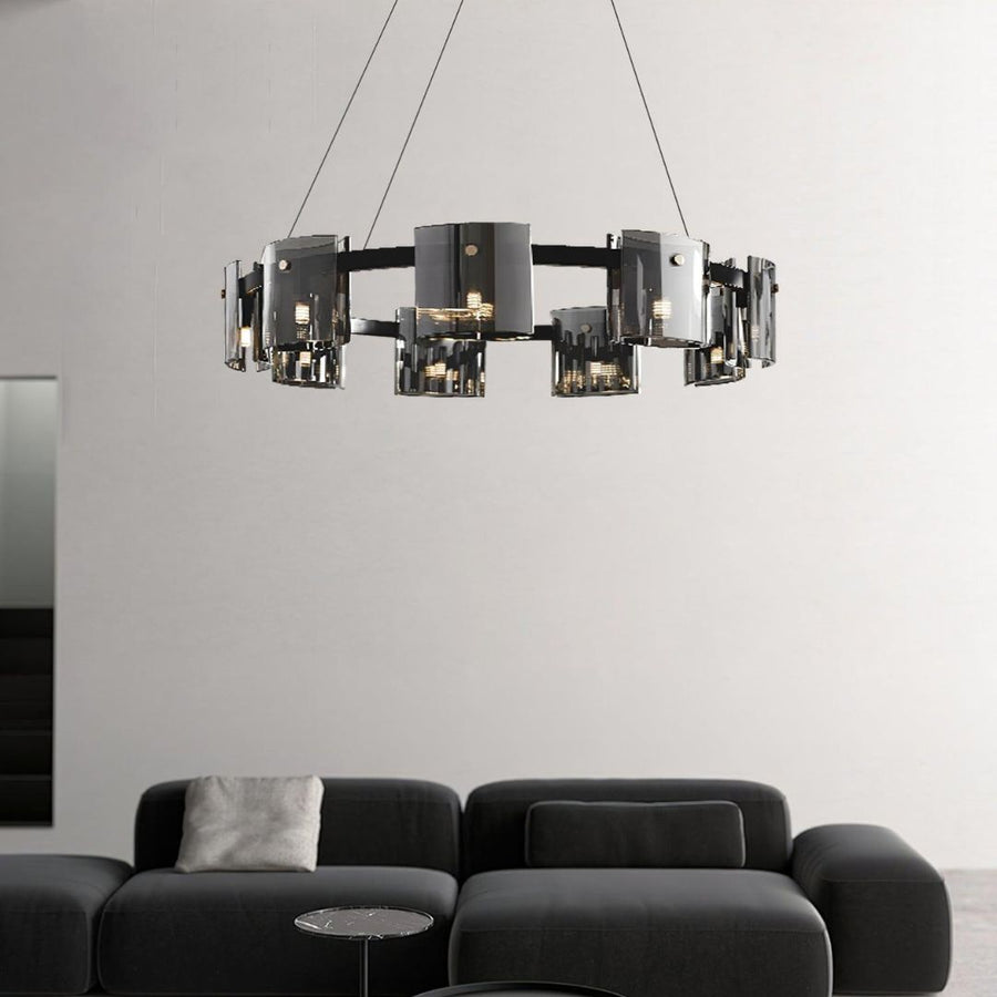 Crystal πολυέλαιος Mathew 9x E14 Black