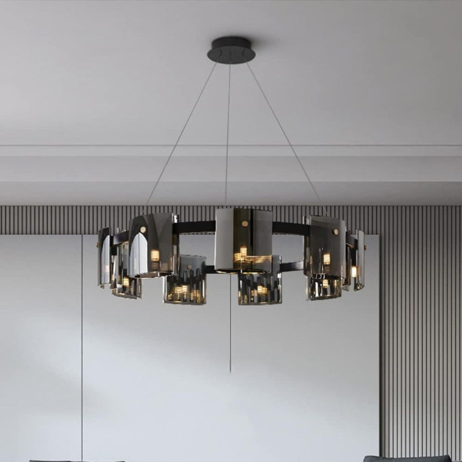 Crystal πολυέλαιος Mathew 9x E14 Black