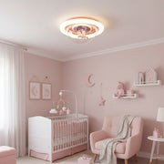 Πολυέλαιος LED UNICORN, 104W, 50cm, Κρύο/Ζεστό/Ουδέτερο φως, Ροζ