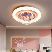 Lustra LED UNICORN, 104W, lumina Rece/Calda/Neutra, Roz