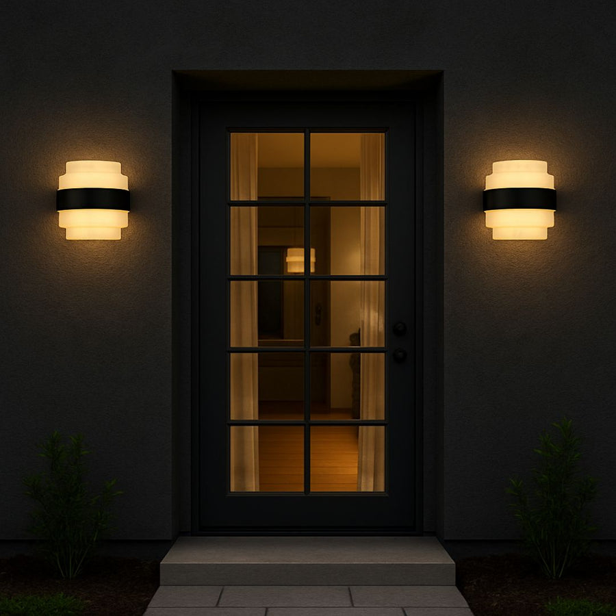 Εφαρμόστε εξωτερικά LED Meras, 12W, Black, 3000K, Fantasy
