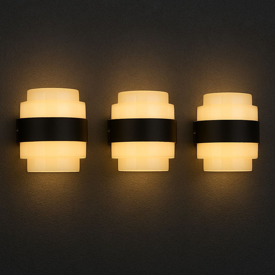 Εφαρμόστε εξωτερικά LED Meras, 12W, Black, 3000K, Fantasy