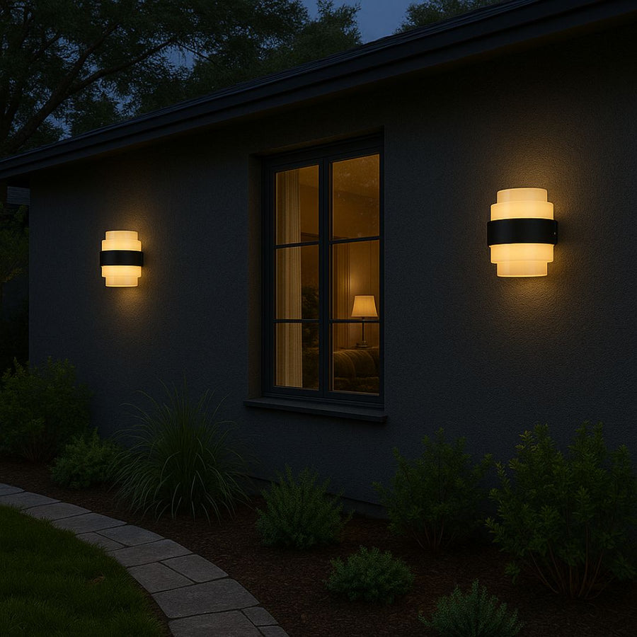 Εφαρμόστε εξωτερικά LED Meras, 12W, Black, 3000K, Fantasy