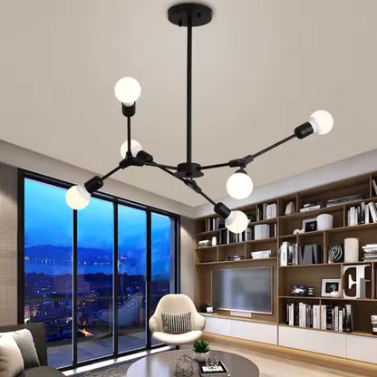 Το Architek Octa, 6x E27, Black, Metal