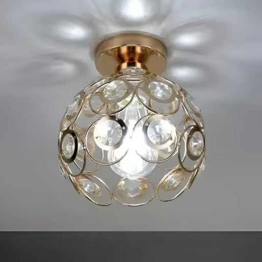 Crystal πολυέλαιος Rossi, 1*E27, Metal, Gold