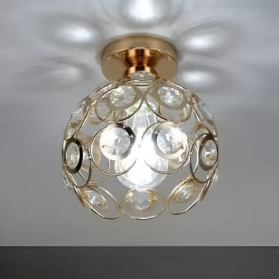 Crystal πολυέλαιος Rossi, 1*E27, Metal, Gold