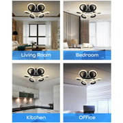 LED LED Helix, 44W, κυματιστό, κρύο/ζεστό/ουδέτερο φως, μαύρο