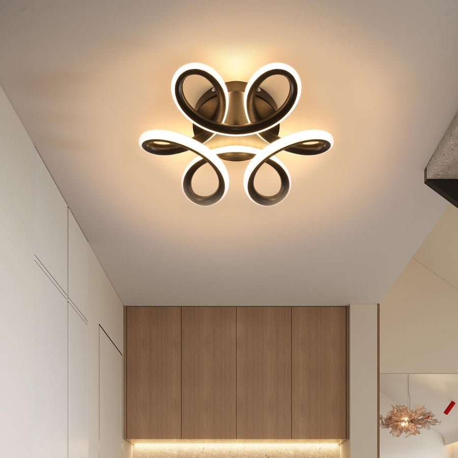 LED LED Helix, 44W, κυματιστό, κρύο/ζεστό/ουδέτερο φως, μαύρο