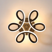 LED LED Helix, 44W, κυματιστό, κρύο/ζεστό/ουδέτερο φως, μαύρο