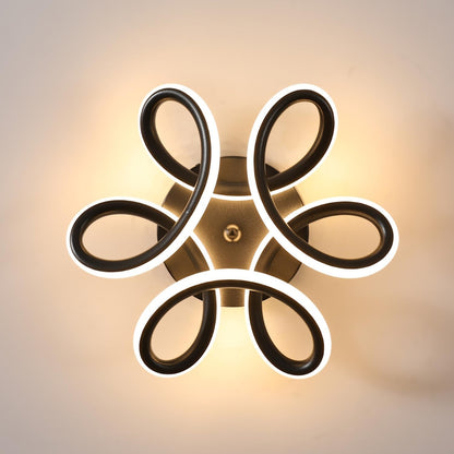 LED LED Helix, 44W, κυματιστό, κρύο/ζεστό/ουδέτερο φως, μαύρο