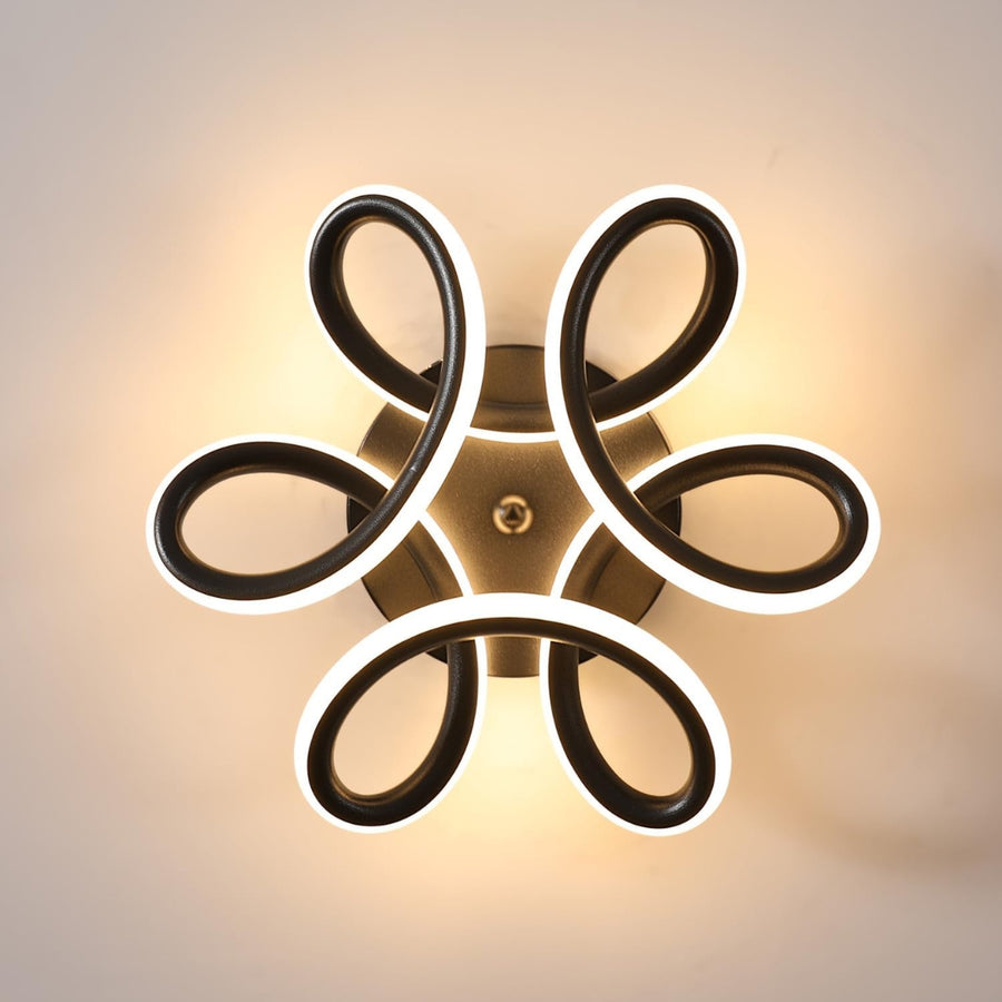 LED LED Helix, 44W, κυματιστό, κρύο/ζεστό/ουδέτερο φως, μαύρο