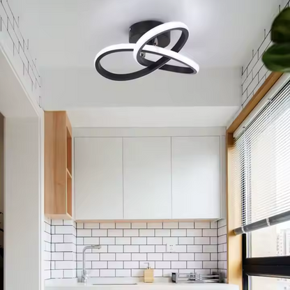 LED LED Vertex Infinitum, 42W, 2 κύκλοι, κρύο/ζεστό/ουδέτερο φως, μαύρο