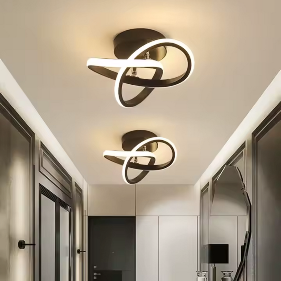 LED LED Vertex Infinitum, 42W, 2 κύκλοι, κρύο/ζεστό/ουδέτερο φως, μαύρο