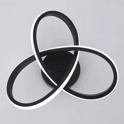 LED LED Vertex Infinitum, 42W, 2 κύκλοι, κρύο/ζεστό/ουδέτερο φως, μαύρο
