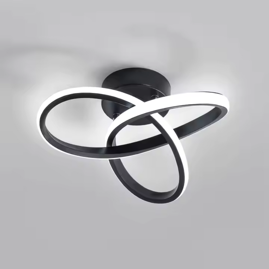 LED LED Vertex Infinitum, 42W, 2 κύκλοι, κρύο/ζεστό/ουδέτερο φως, μαύρο