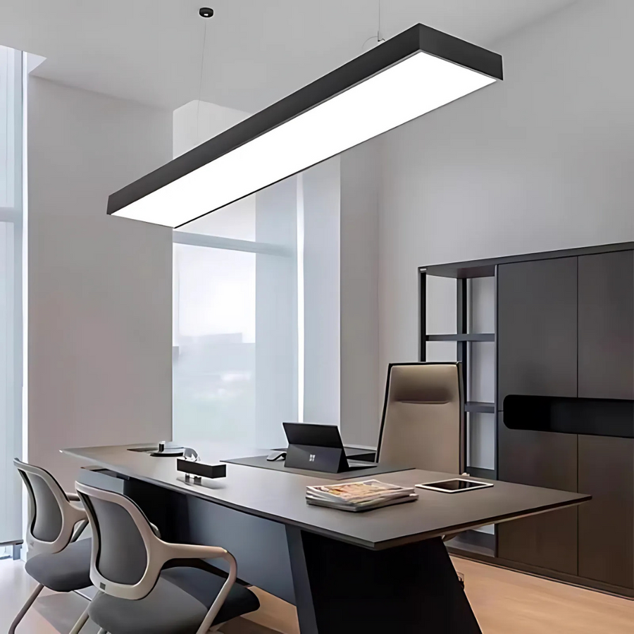 Lustra LED suspendata DARIN, 23W, Inaltime Reglabila, Lumina Rece, Negru