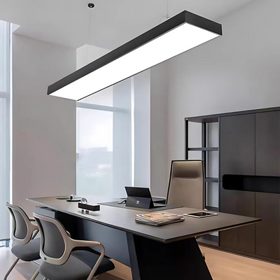 Κρεμαστός πολυέλαιος LED DARIN, 120cm, 23W, Ρυθμιζόμενο ύψος, Ψυχρό φως, Μαύρο