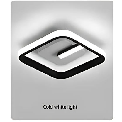 LED LED Victoria, 16W, κρύο/ζεστό/ουδέτερο φως, μαύρο και άσπρο