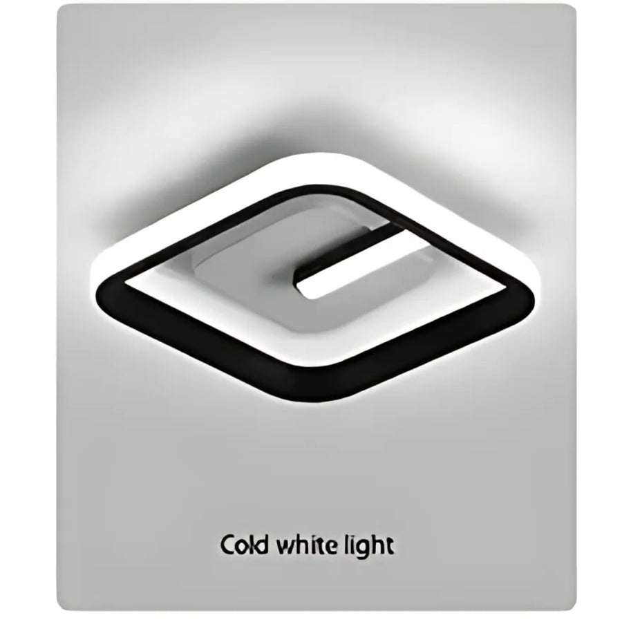 LED LED Victoria, 16W, κρύο/ζεστό/ουδέτερο φως, μαύρο και άσπρο