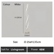 LED LED Upsilon, 48W, 3000K/4000K/6000K, μέταλλο και ακρυλικό, λευκό