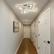 LED LED Lud Alejandro με τηλεχειριστήριο, δέσμη, χρώμιο, κρυστάλλους, 3000K/4000K/6000K