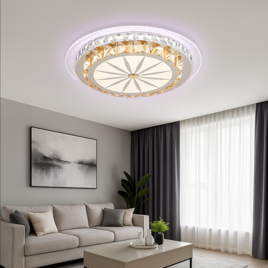 LED πολυέλαιος με τηλεχειριστήριο Miralux, 96W, Cold/Hot/RGB φως, ασταθές, μαύρο