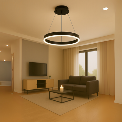 LED LED Casiana με τηλεχειριστήριο, 50 W, μαύρο, πλύσιμο