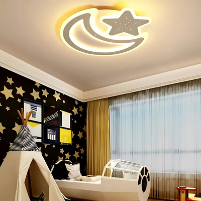 Πολυέλαιος Nova LED με Τηλεχειριστήριο, 91W, Dimmable, Moon and Star Shape, Λευκό