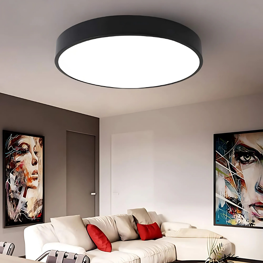 Plafoniera LED LUMA, 48W, Lumina Rece, Negru