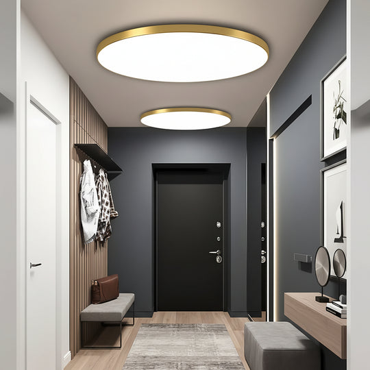 Φωτιστικό οροφής LED SOLIS 27cm 20W Cold Light Χρυσά φωτιστικά οροφής LED Προεπιλεγμένος τίτλος Alessandro Design