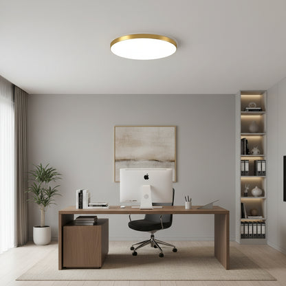 SOLIS LED φωτιστικό οροφής 37cm 33W Cold Light Gold
