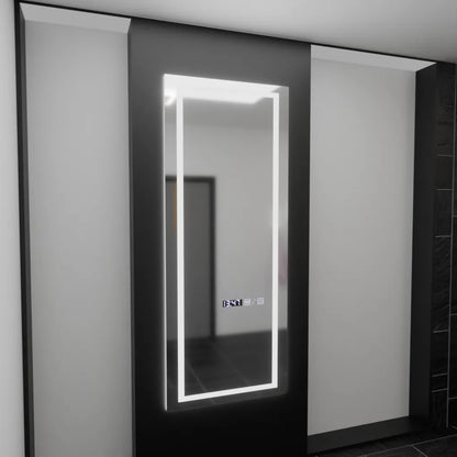 Mirror LED ορθογώνιο 60x150cm Alessia Sensor Radar Marcello Ρολόι και θερμόμετρο Dimable