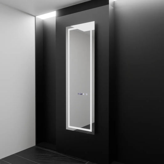 Mirror LED ορθογώνιο 45x140cm GIULIA Sensor Radar Marcello Dishantic Clock System