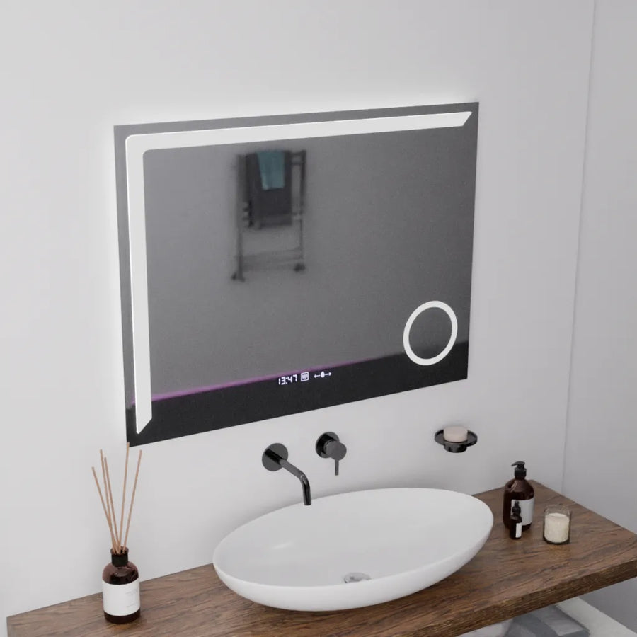 Mirror LED ορθογώνιο 80x60cm Precision Motionglow Marcello Distrash Rock System