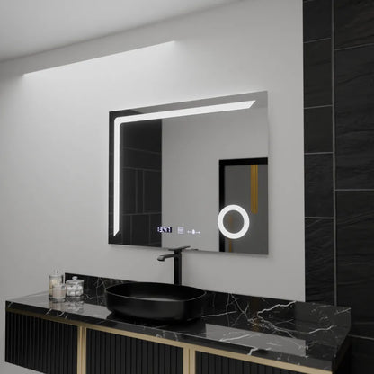 Mirror LED ορθογώνιο 100x80cm ακριβεία Motionglow Marcello αποσυναρμολόγηση Defrost & Thermometer Wolf Cosmetic