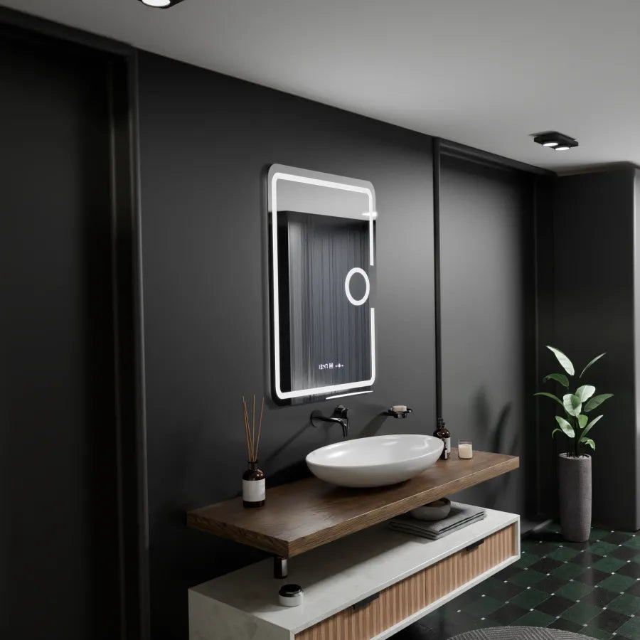 Mirror LED ορθογώνιο 50x70cm Eclat Motionglow Marcello Disputs & Termeter Luba Cosmetica Dimabil